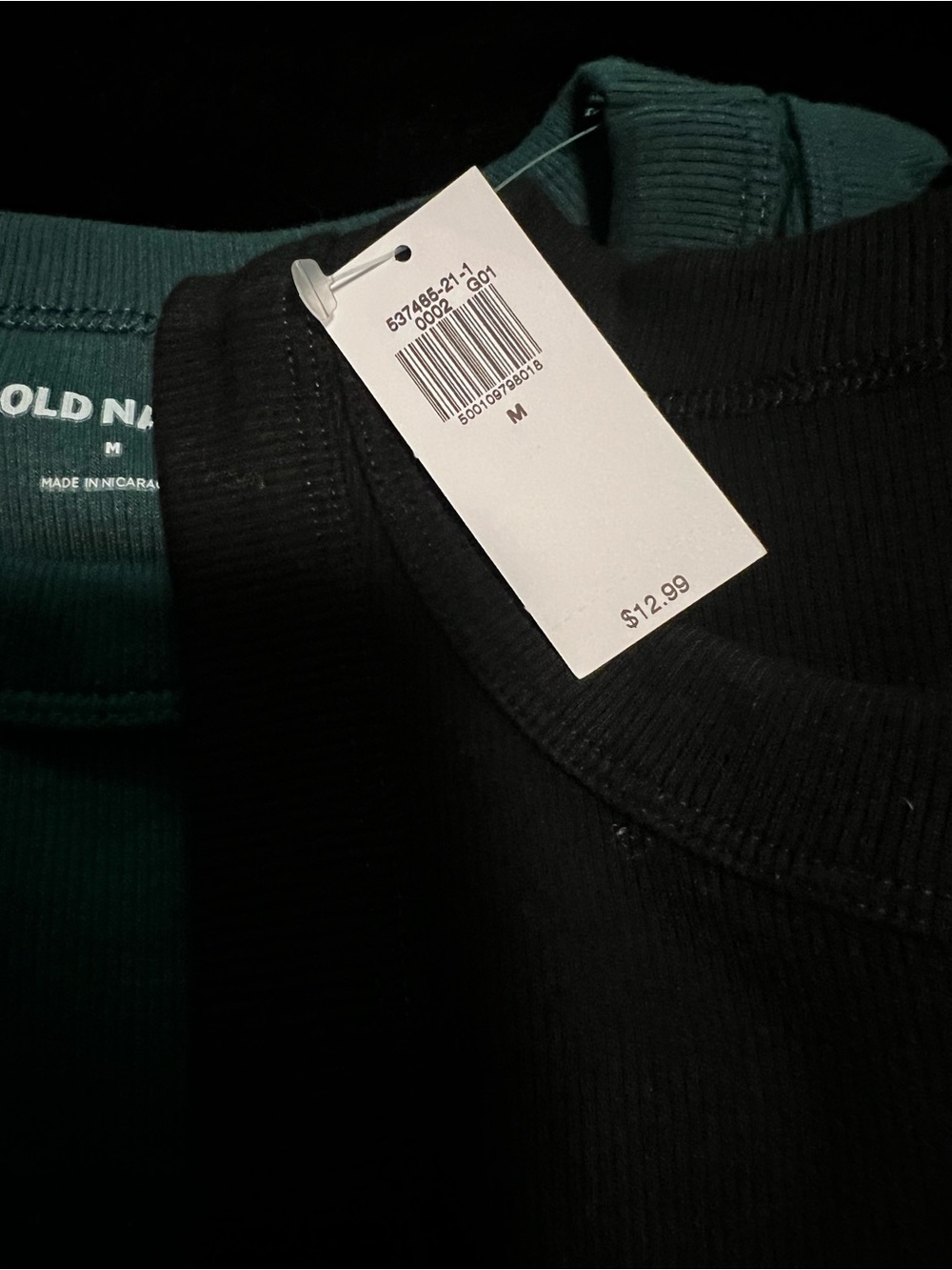 Old Navy Black Ribbed Crewneck Tank with Assorted Colors - Picture 7 of 10
